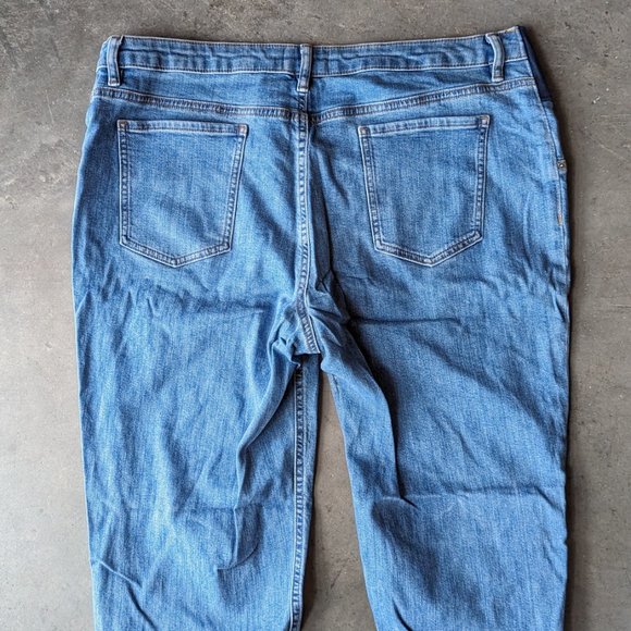 ASOS Maternity Medium Blue Waistband Support Slim Mom Jeans size 14 - Picture 8 of 9